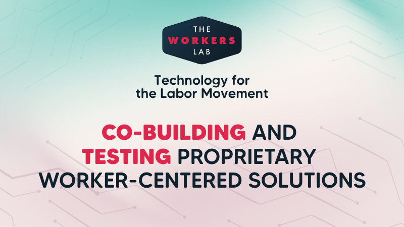 Technology for the Labor Movement Banner Technology for the Labor Movement Banner